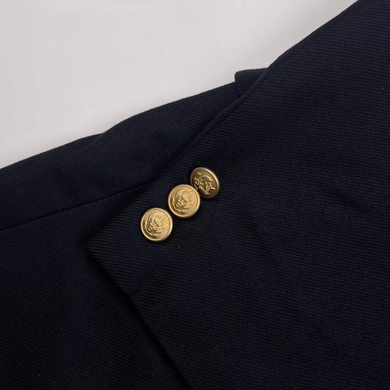 金ボタン Stanley Blacker スタンリーブラッカー背抜き 2B テーラードジャケット 紺ブレ 96AB5/ネイビー メンズ