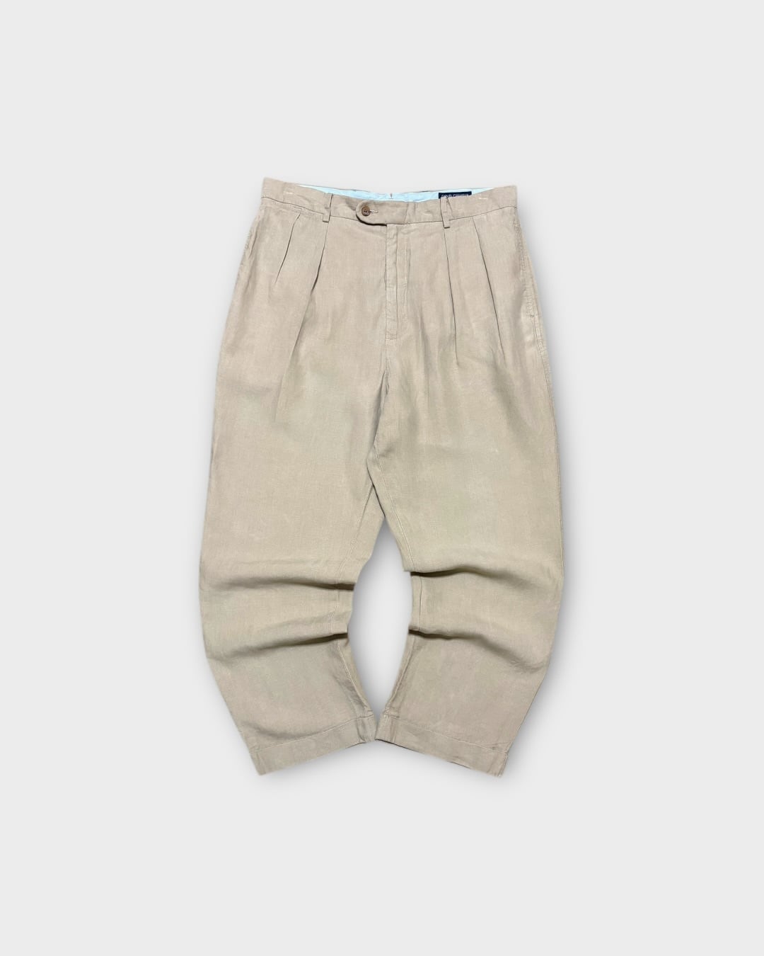 【Used】“DANIEL CREMIEUX” 2 Tuck Linen Slacks