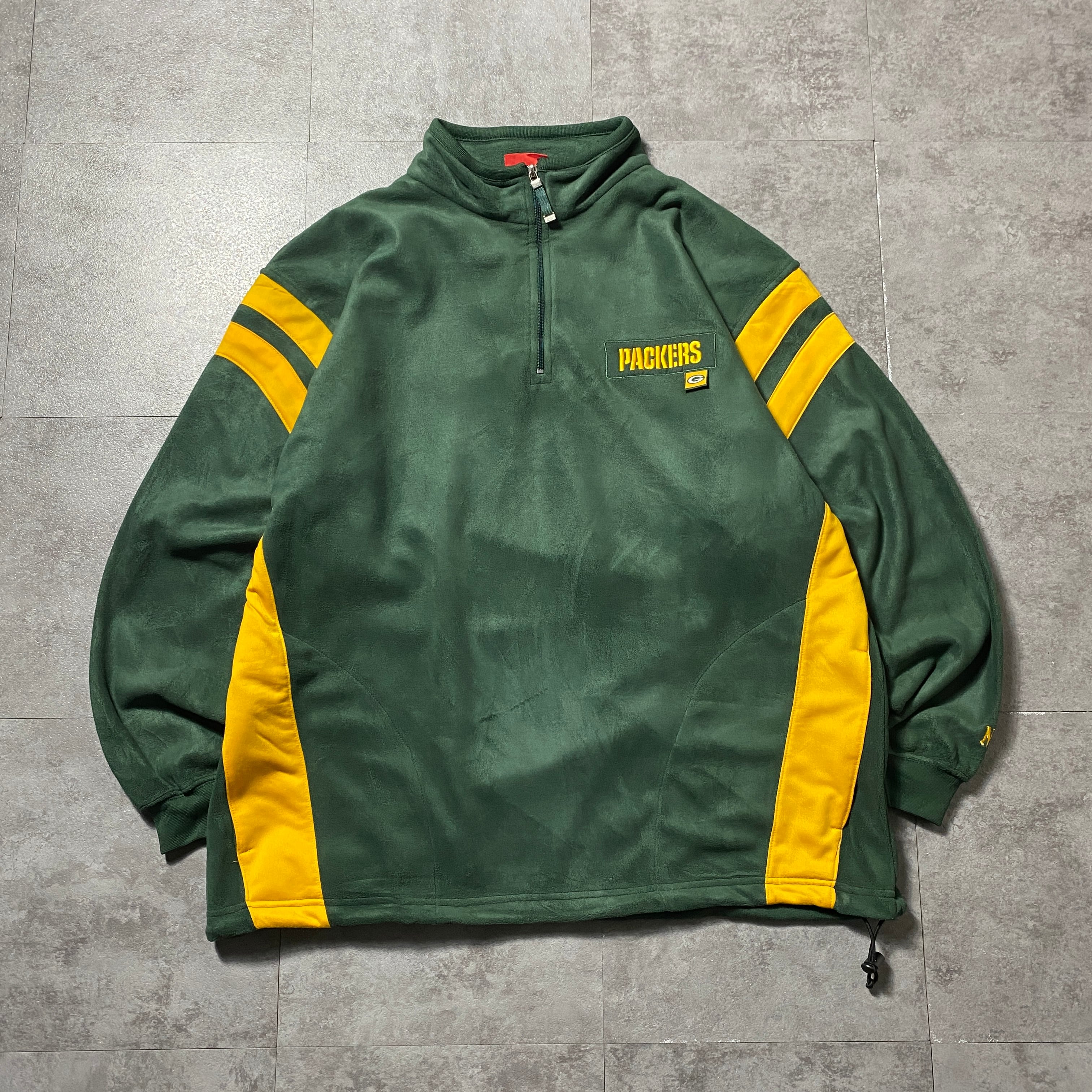 Size:XL】NFL GREEN Bay PACKERS グリーンベイパッカーズ ハーフジップ