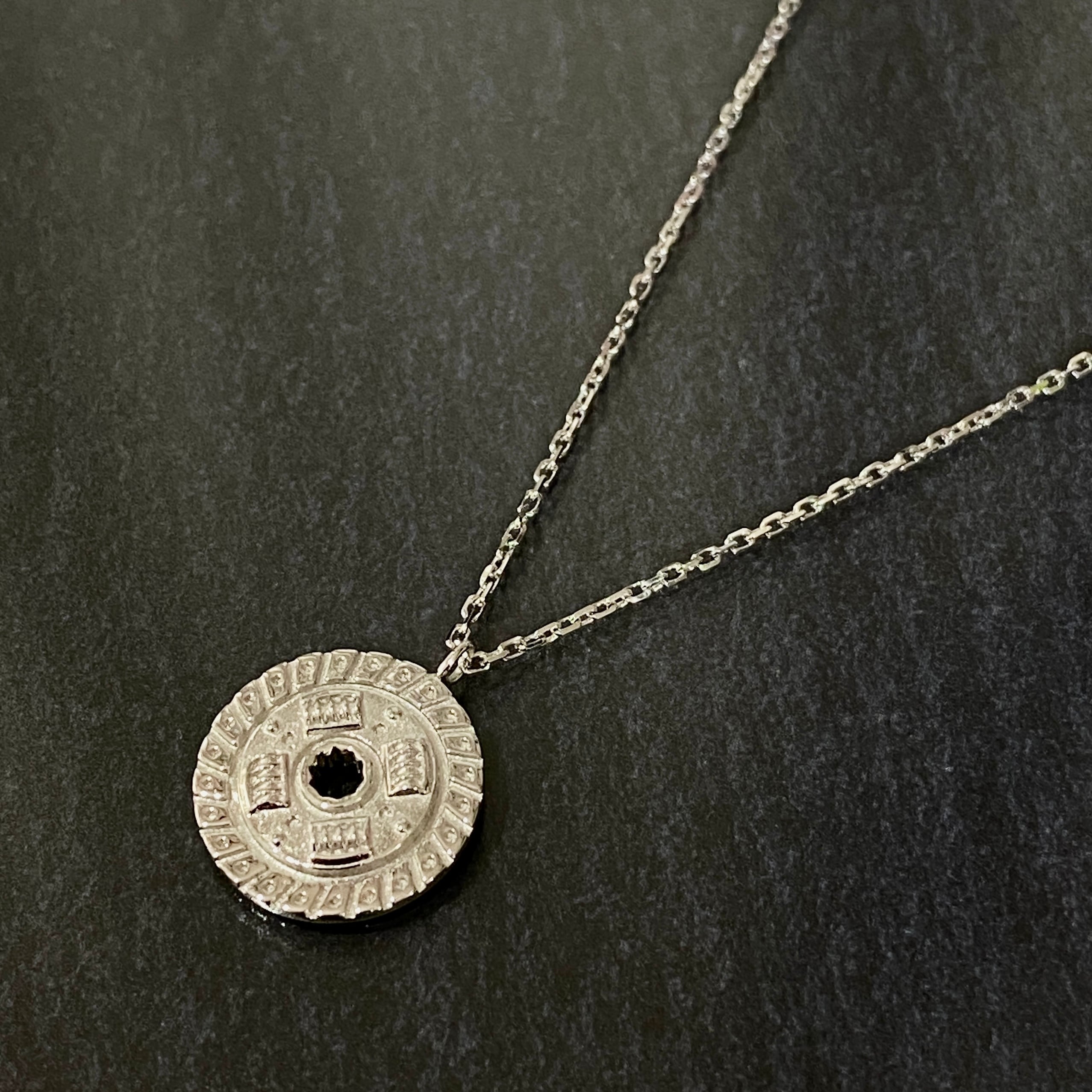 予約販売】クラッチディスク ペンダントネックレス シルバー | JEREV