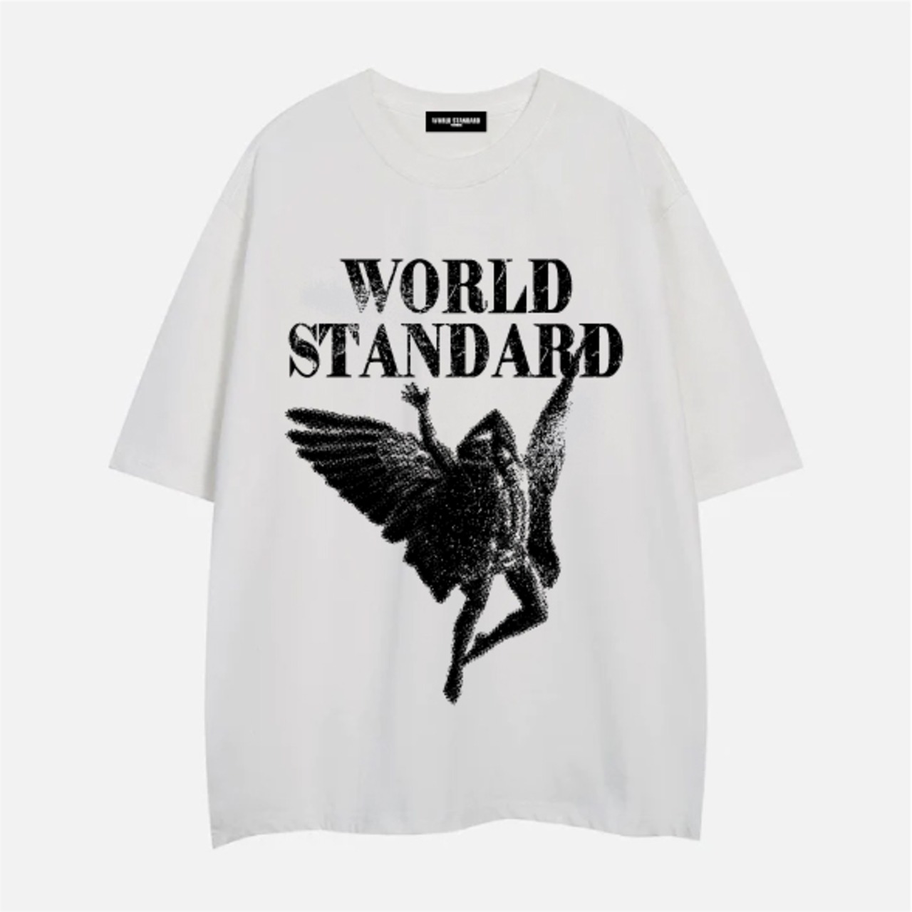 WORLD STANDARD/クルーネックプリントTシャツ/WSHT-095