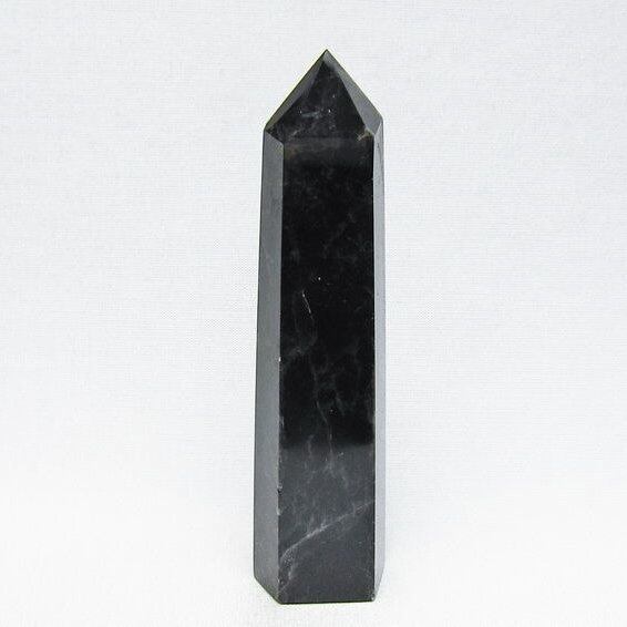 モリオン 六角柱 黒水晶 ポイント 置物 一点物 142-11224