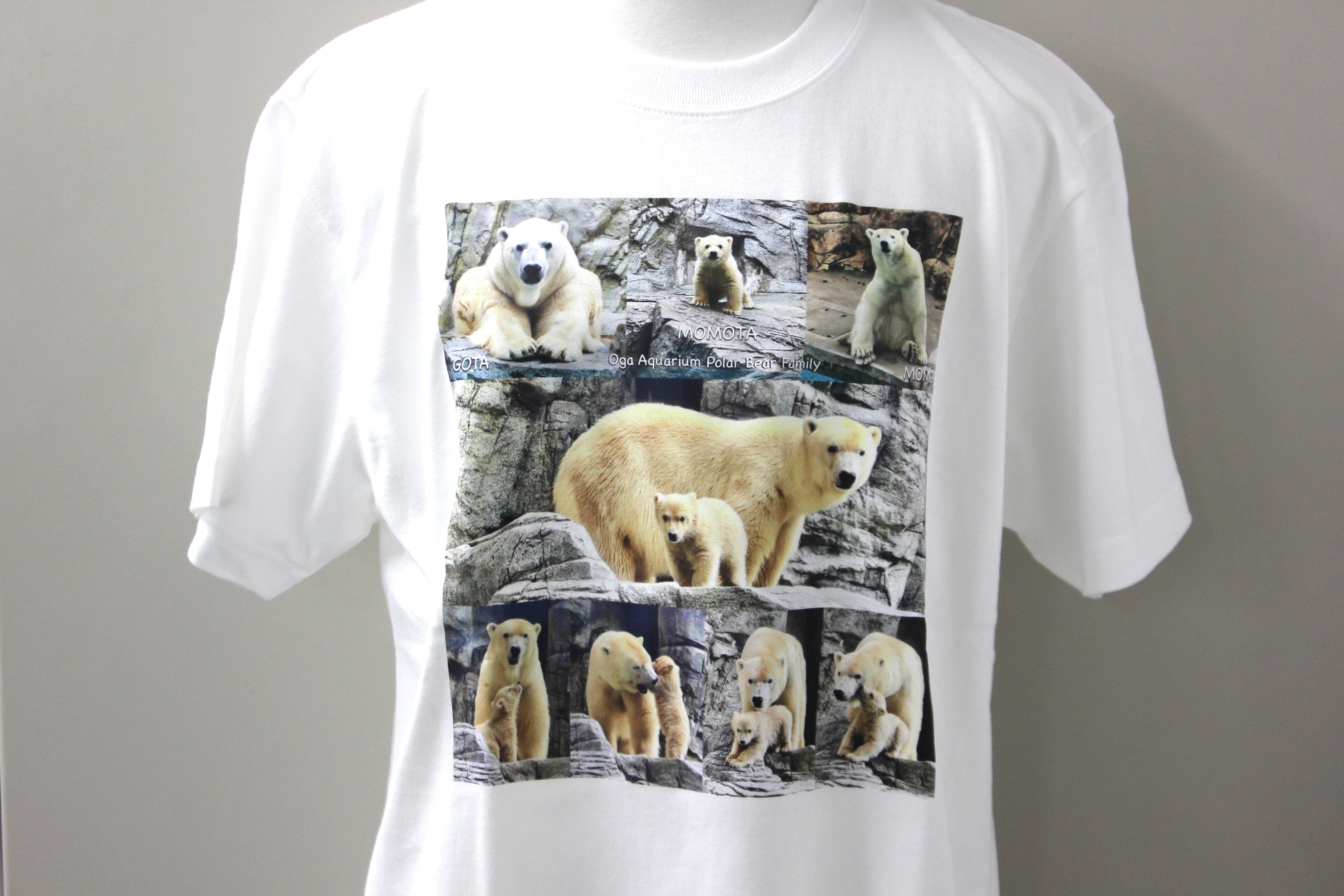 Tシャツ 豪太ファミリー（ホワイト） | 男鹿水族館GAO Online Shop