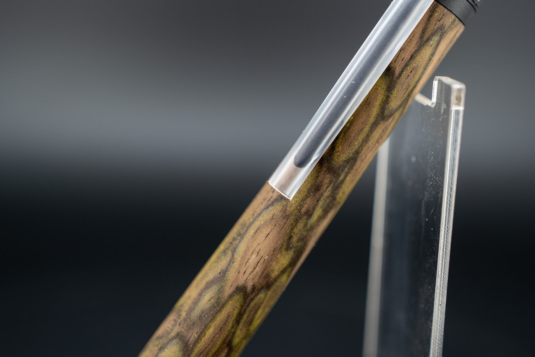 【魅惑の黒い紋様】黒柿 孔雀杢 極上 ⑤ Black MP