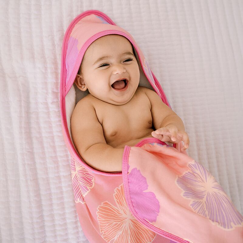 フード付きタオル＆ウォッシュクロスセット seaflower / Coco Moon