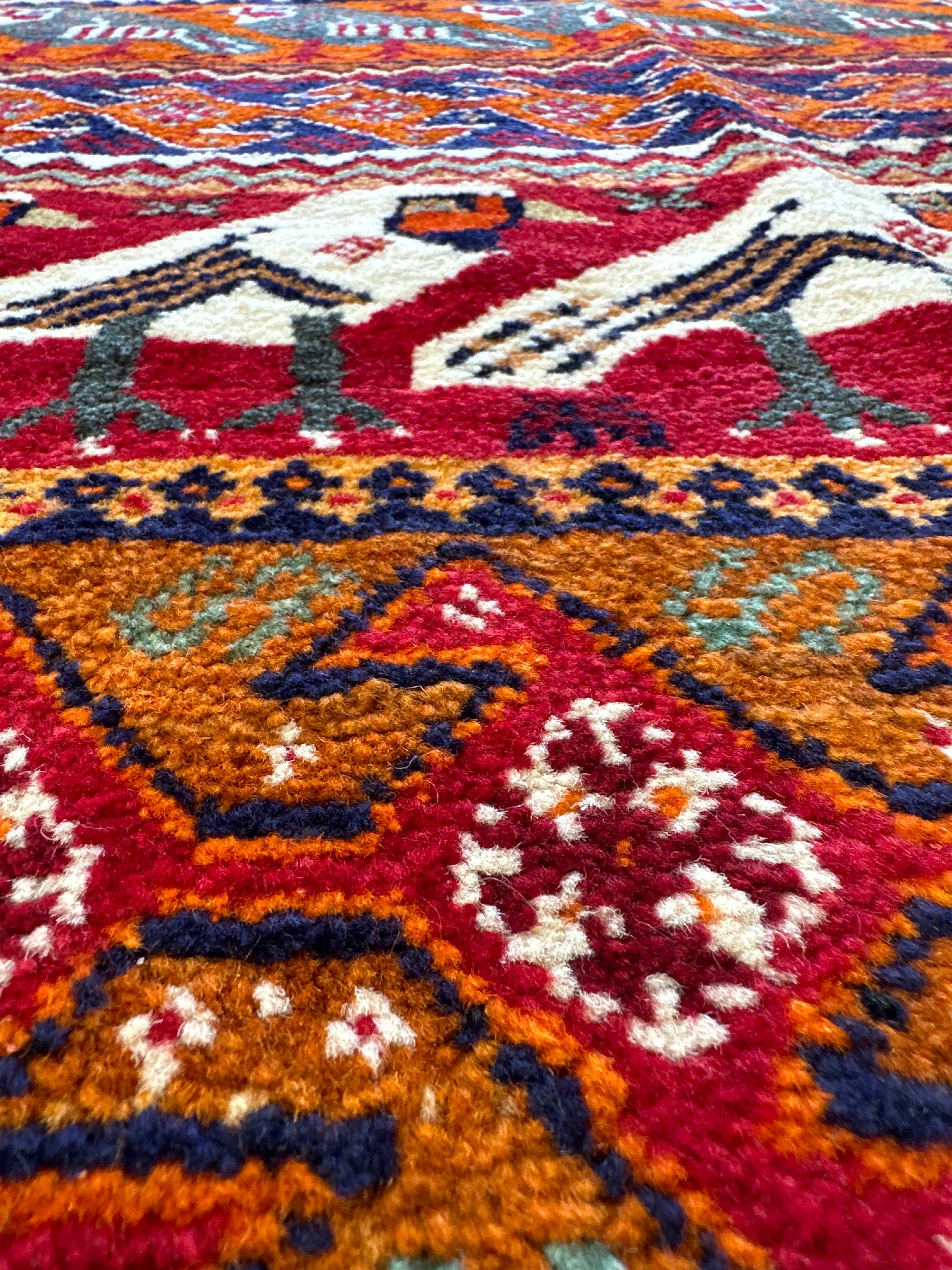 手織りペルシャ絨毯＊オールドギャッベ①-8☆カシュガイ族☆ | 遊牧民