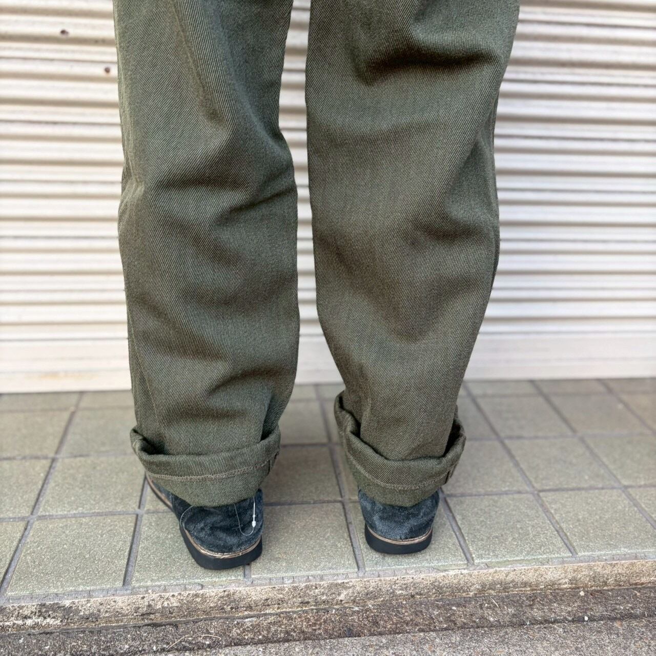 00s ウィップコード ウール スラックス ヴィンテージ W86cm L ドレス