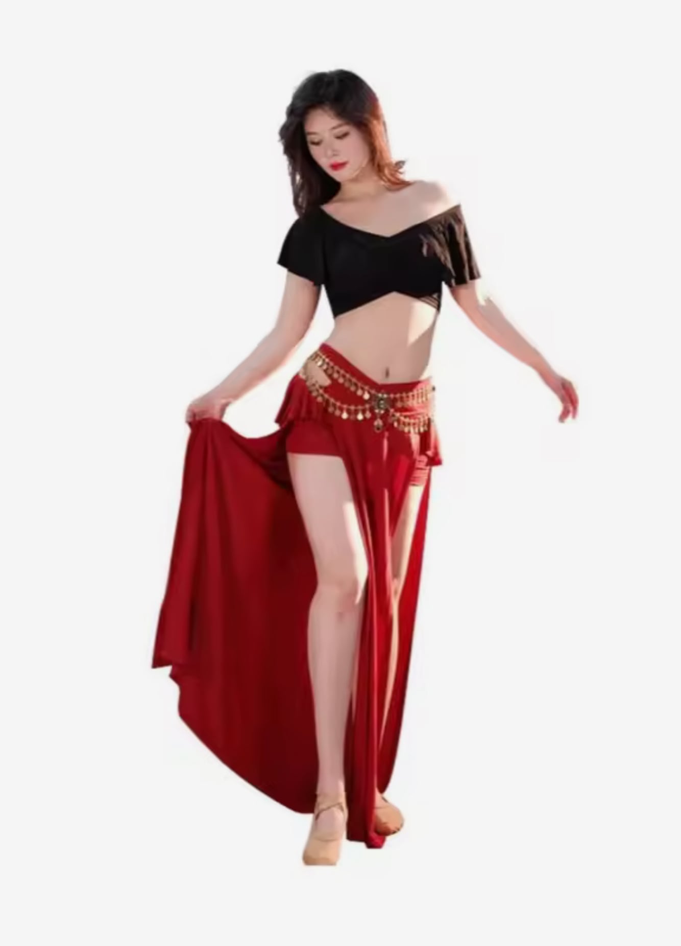 オリエンタルダンスレッスンウェア初心者〜プロ対応 モダール製2点