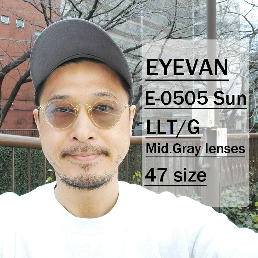 EYEVAN / E-0505 Sun / LLTG - Mid.Gray ライムライト・クリア