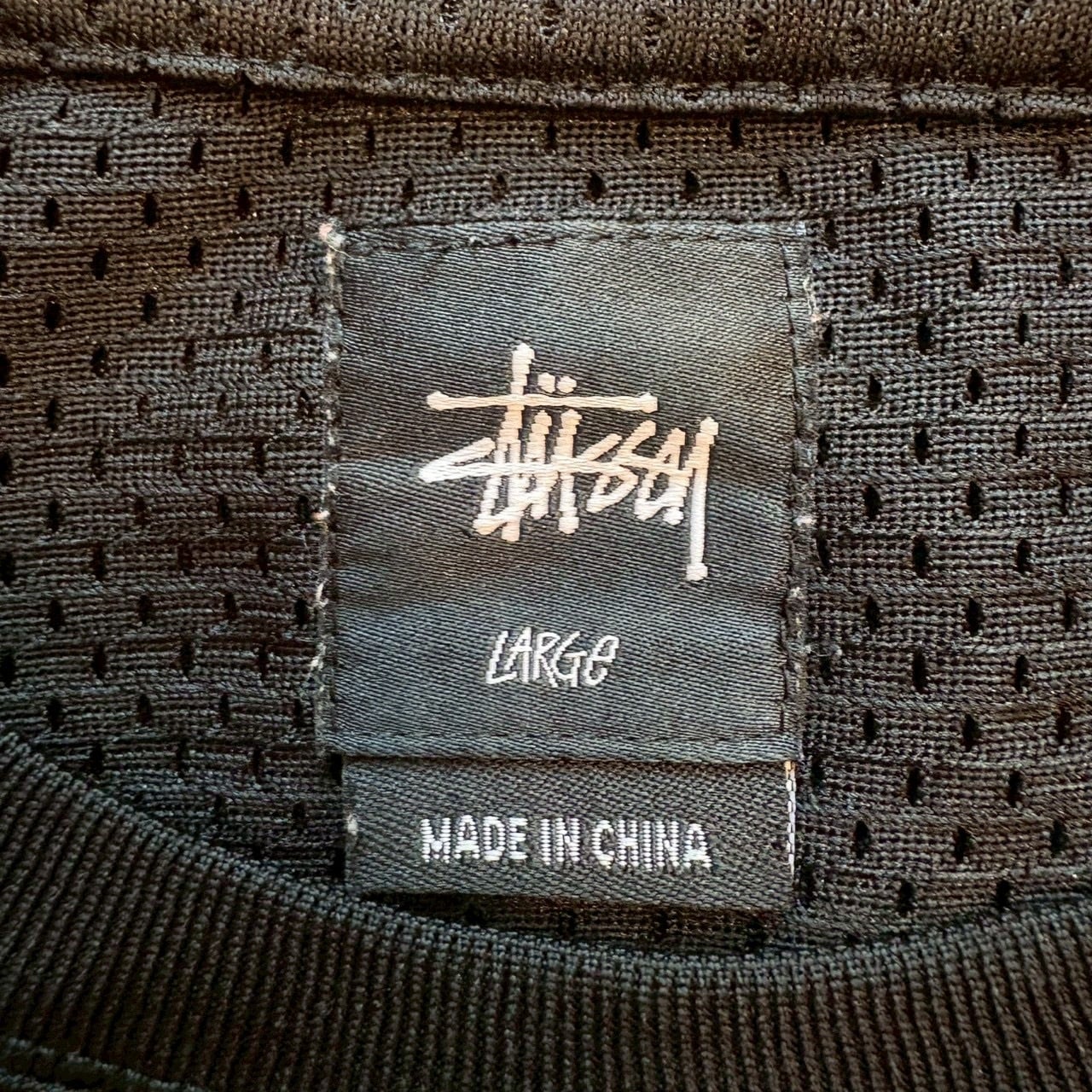 stussy ステューシー Tシャツ L ゲームシャツ センターロゴ プリント