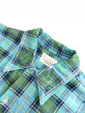 70s CHANDLER PRINT FLANNEL SHIRT Size M