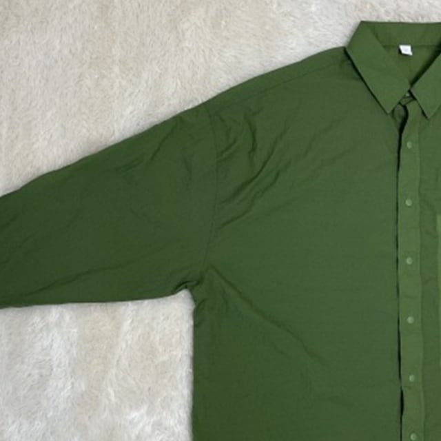 予約販売】シャツ 長袖 トップス 無地 ミリタリー アーミー メンズ