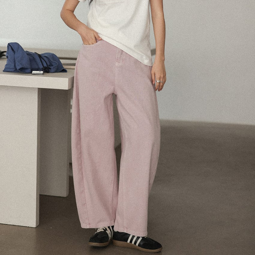 wide-leg casual pants　J00520
