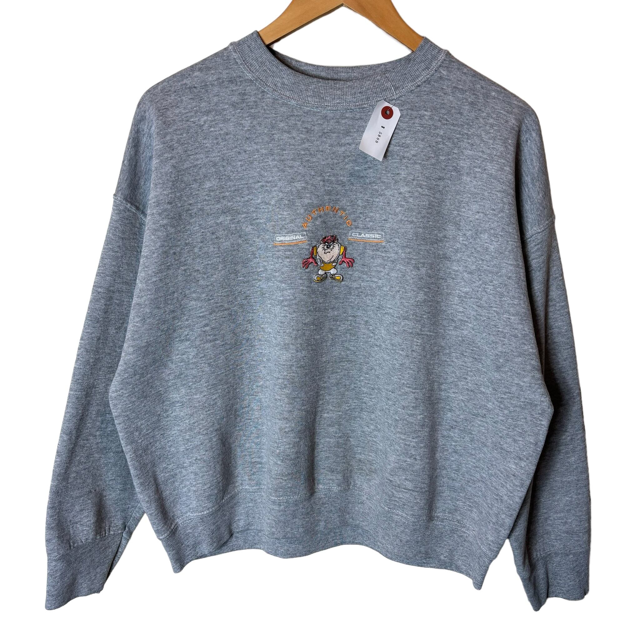 Looney Tunes 90's~ タズマニアンデビル スウェット ワッペン 刺繍 No.808