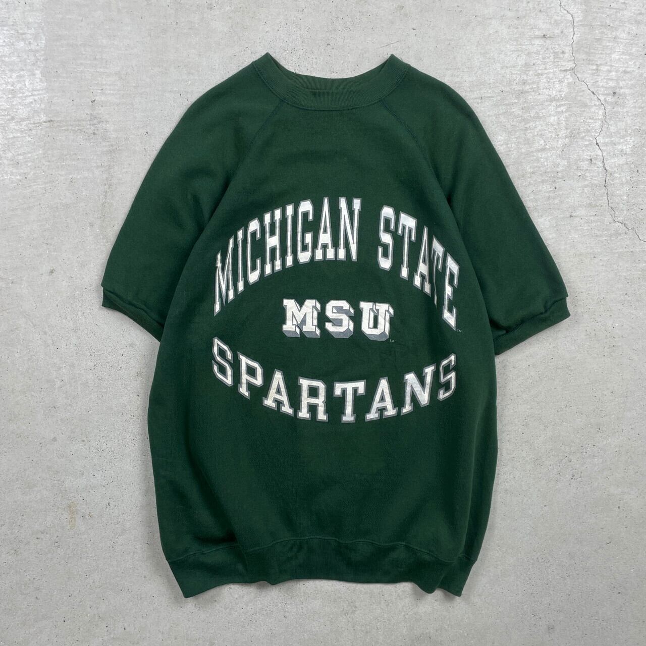 ヴィンテージ 半袖スウェット 緑 グリーン VINTAGE 古着 カレッジ ヴィンテージ 半袖スウェット 緑 グリーン VINTAGE 古着 カレッジ