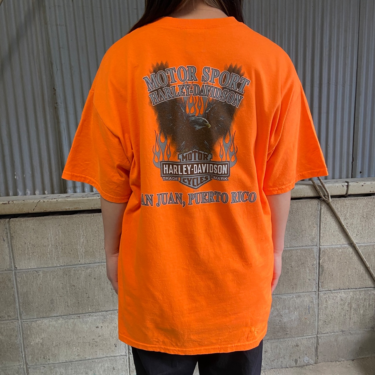 Harley-Davidson ハーレーダビッドソン 両面プリント Tシャツ メンズL 