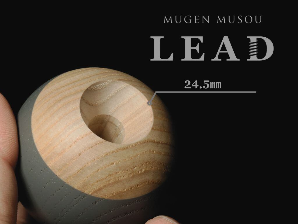 新入荷！☆けん玉☆24.5mmワイド穴仕様☆MUGEN MUSOU☆LEAD-Shadow