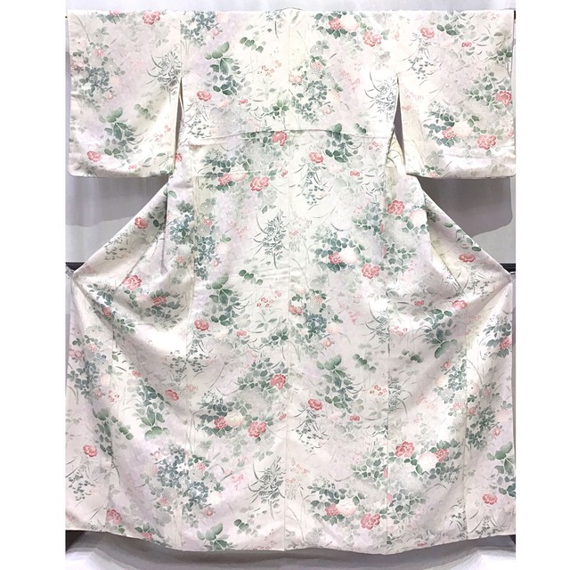 着物・小紋・アイボリー系地・No.200701-2066・梱包サイズ80