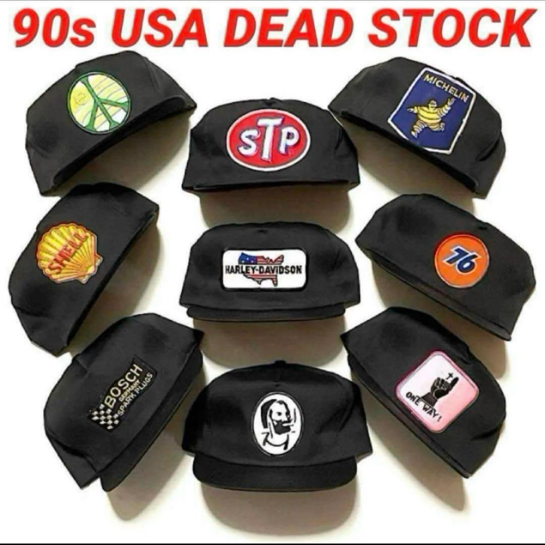 90s USA製 キャップ ビンテージ 新品デッドストック 当時物 無地 MADE 