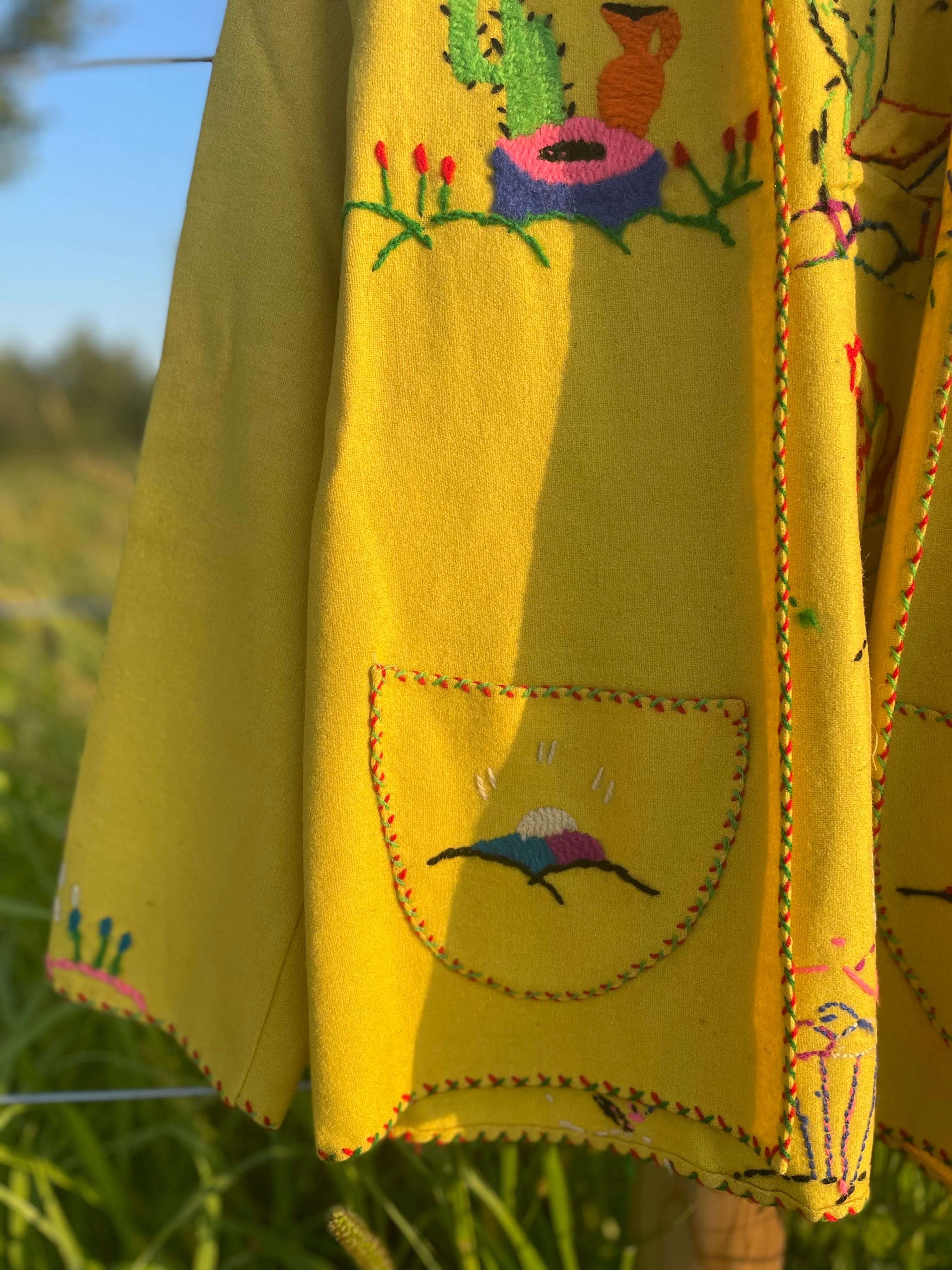 Vintage Mexican Yellow Jacket / ヴィンテージ メキシカン ウール