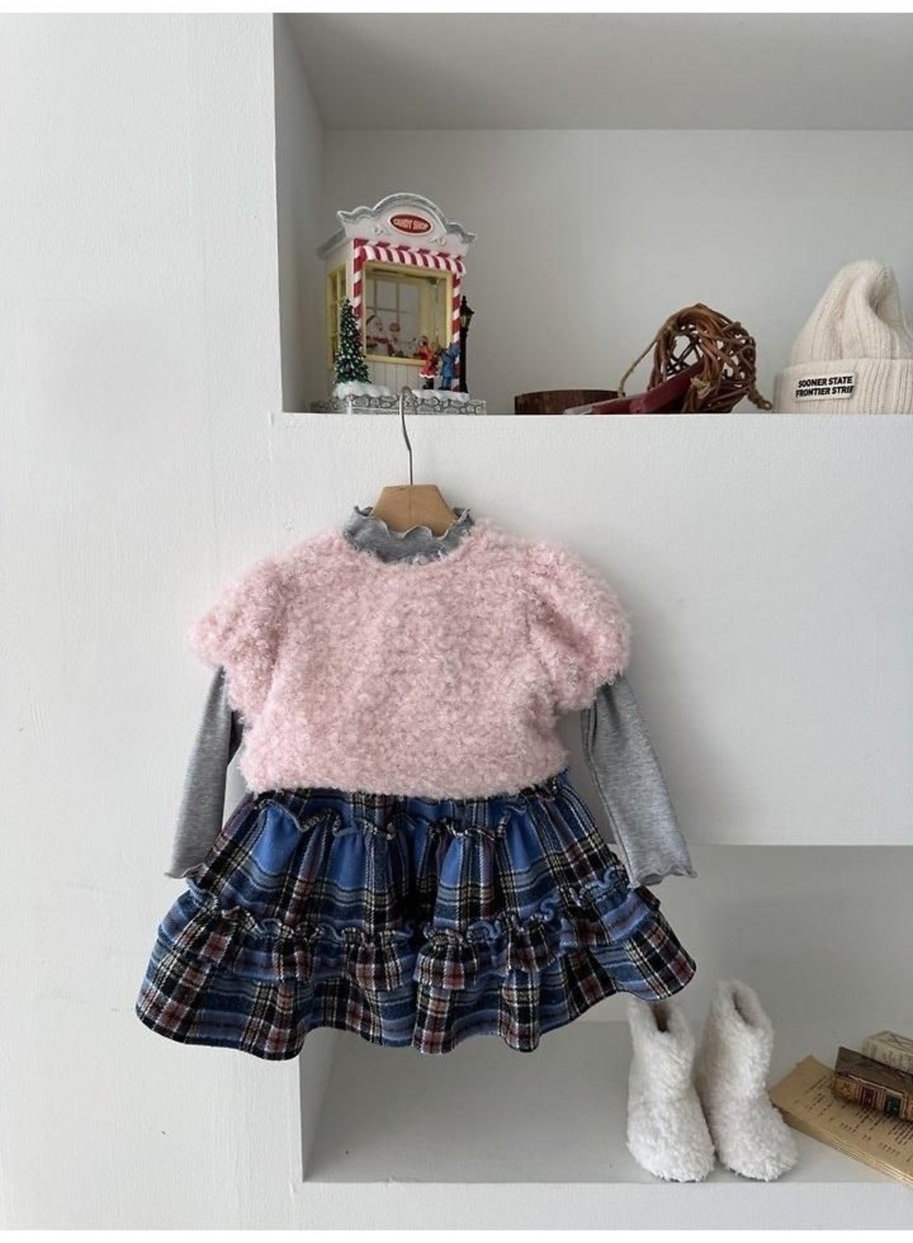 ルプティモ / le petit mo / プードルパフTシャツ / 韓国子供服 / キッズ / 26winter〖取寄〗*XS~XL*