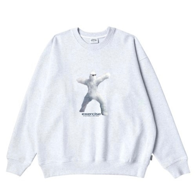 [exercise] ATHLETIC CLOUD SWEATSHIRT_HEATHER GRAY 正規品 韓国ブランド 韓国通販 韓国代行 韓国ファッション  トレーナー