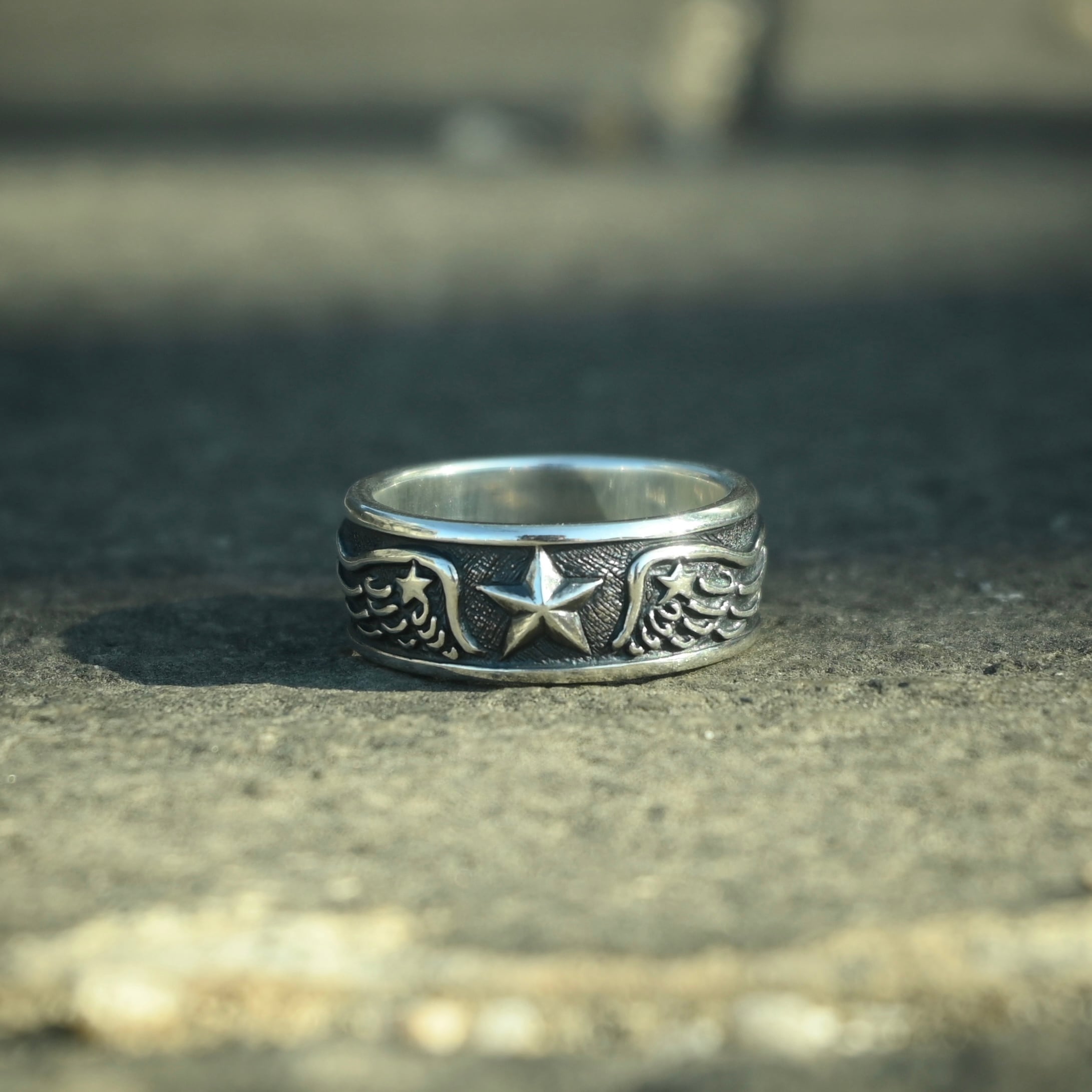 90～00s GOODENOUGH/College ring/16号相当/GE刻印/カレッジリング