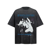 VINTAGE ストリート QUEENバンド Tシャツ T1706