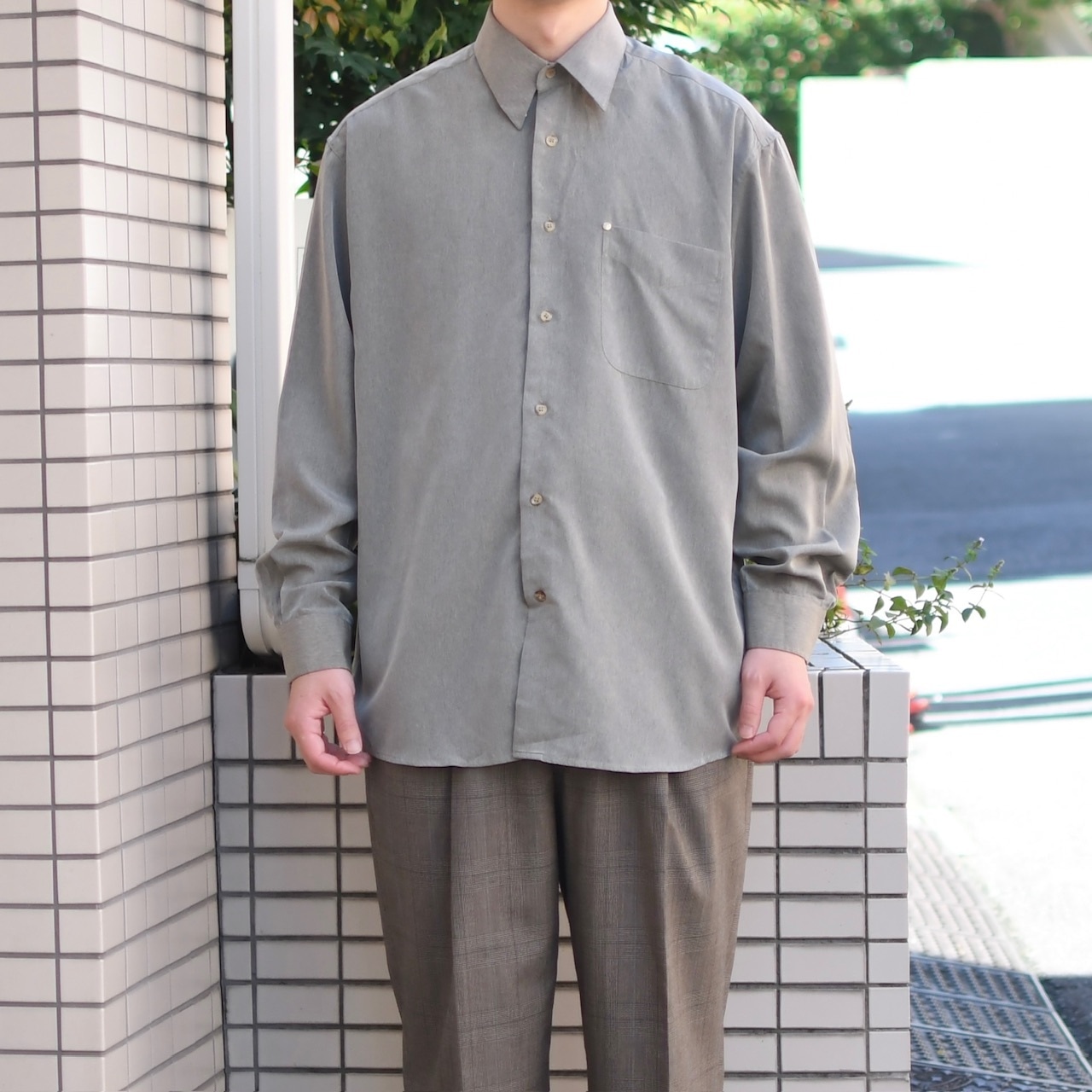 Laurent Cerrer marble dress shirt