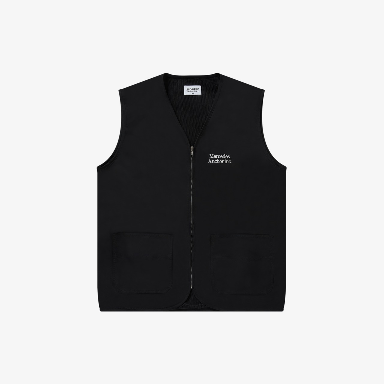 【ANCHOR INC.】LOGO NYLON ZIP VEST