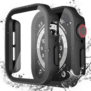 【新着特価】対応 Apple Watch ケース Series 11/10/9/8/SE/7/6/5/4 40mm アップルウォッチ用 ケース 防水 一体型 新デザイン 3D直角エッジ 超薄型 PC+ガラス素材 高透過率 対応 Apple Watch カバー 全面保護 装着簡単 高耐久 耐衝撃 ブラック