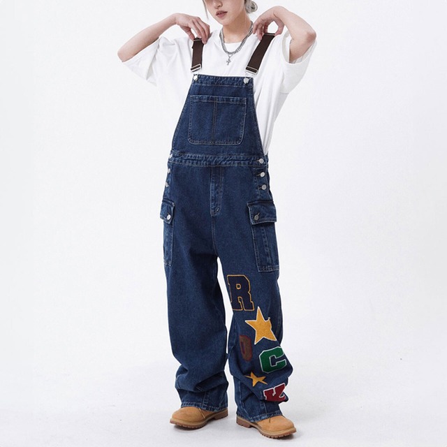 ロゴワッペンペインターオーバーオール 2col   R00125