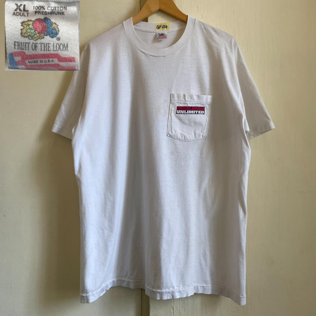 【GF217】Tシャツ マルボロ タバコ プロモ ビンテージ ポケT 90s