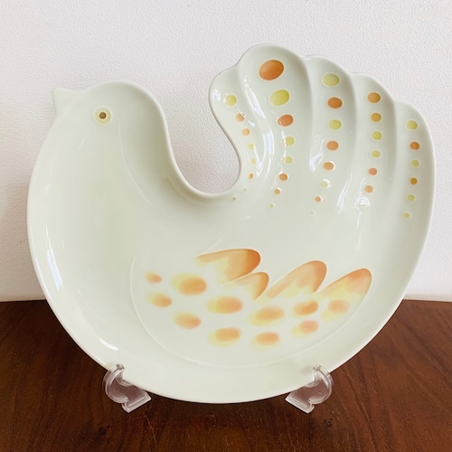 白山陶器　とりのフリープレート / HAKUSAN PORCELAIN Bird Plate