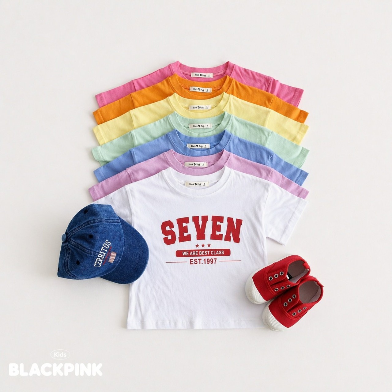 [BLACKPINK] 7days Short sleeve T-shirt / [블랙핑크] 7days반팔티