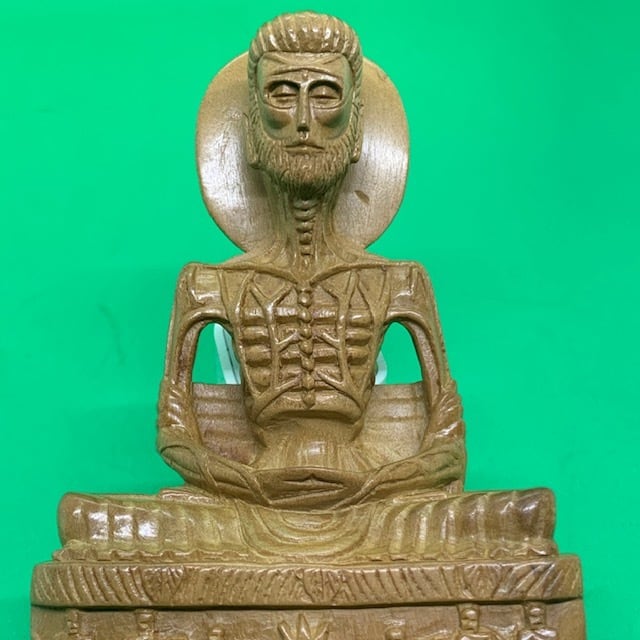 香木仏像 最高級白檀 お釈迦如来立像 一木彫り仏像 インド産香木白檀