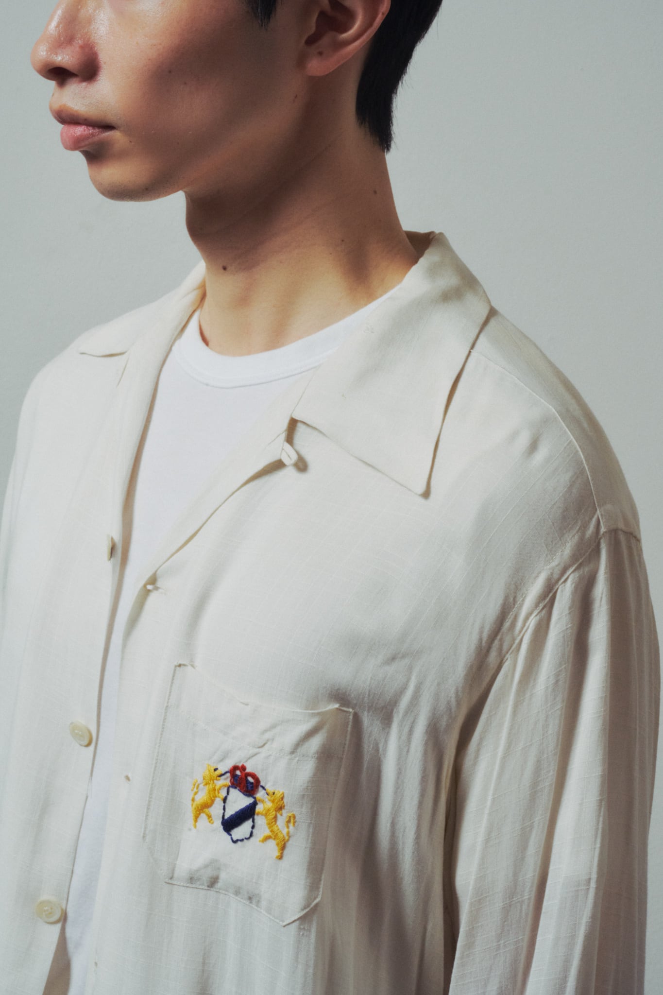 極美品】50s special Vintage rayon open collar shirt mint condition