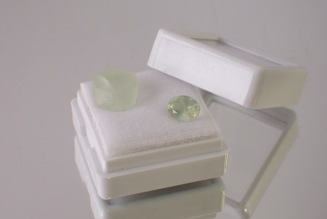 【原石セット】プレナイト　1.12ct/5.30ct　[D7-59]