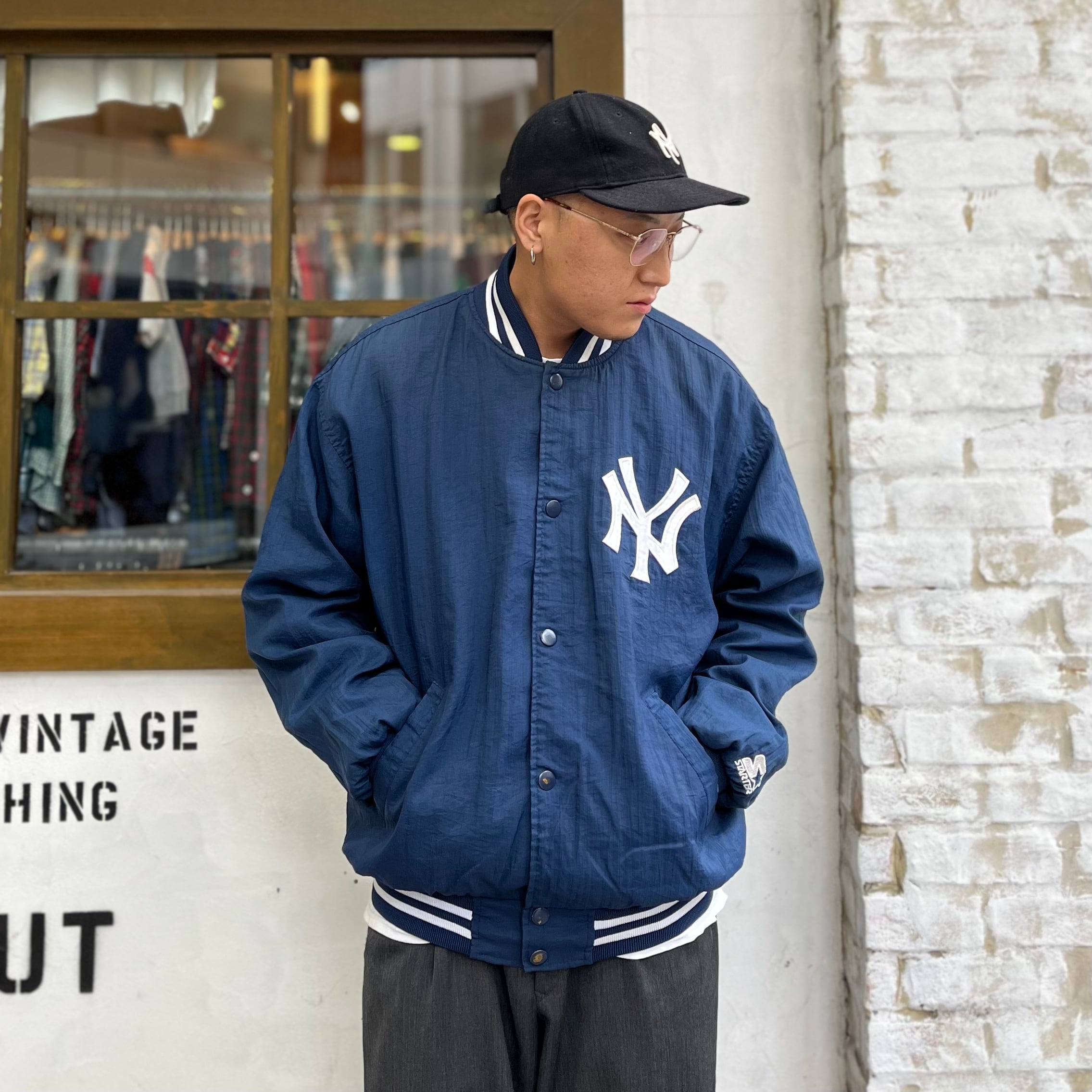 定番人気 NewYork Yankees XL ゆったり大きめ スタジャンスタジャンの