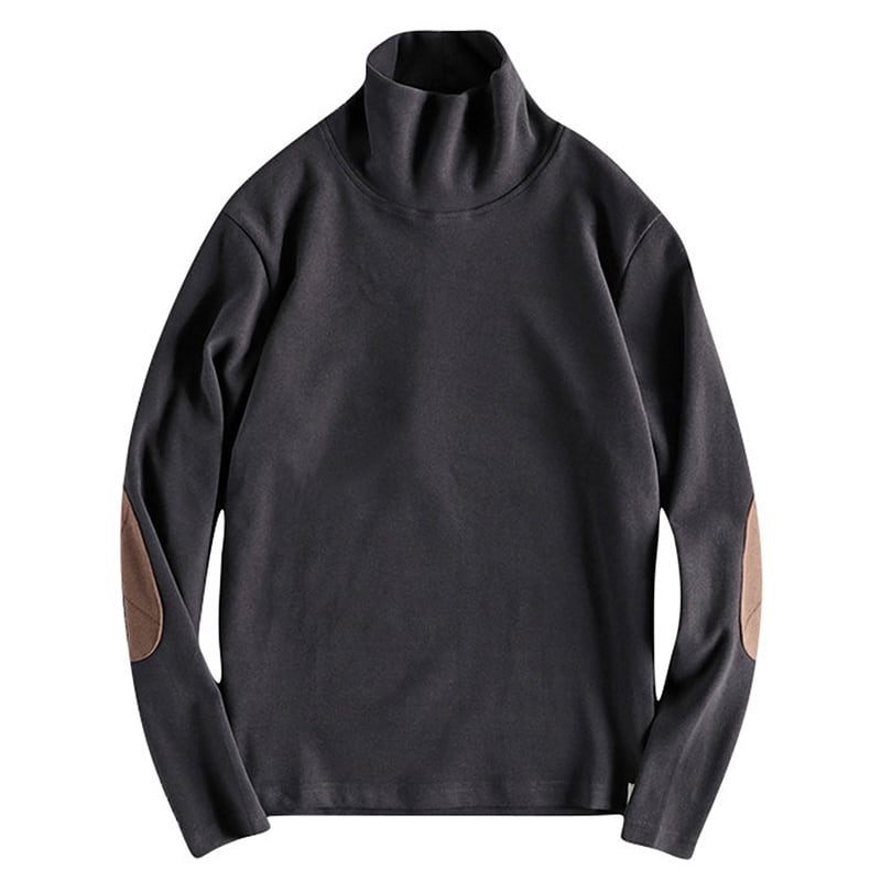 Elbow pad high neck tops 3114