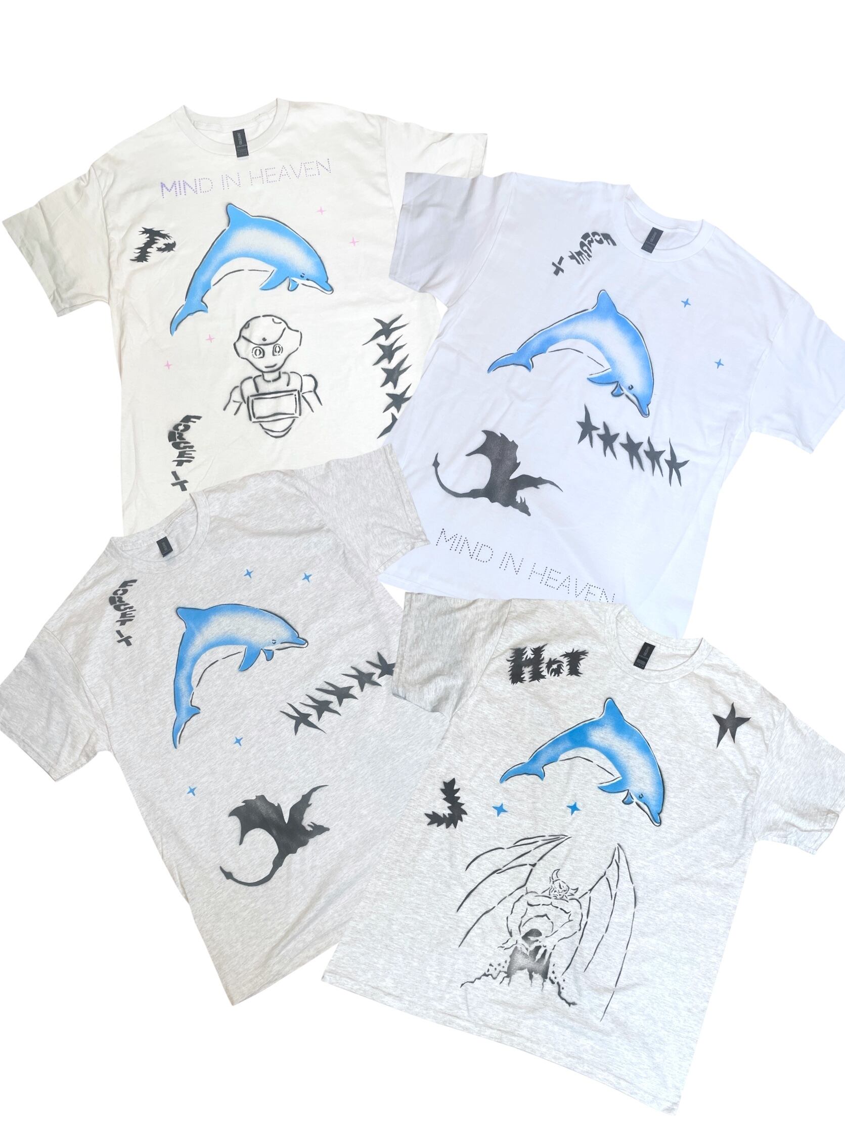 perfect plan Stencil T-shirt 【L】