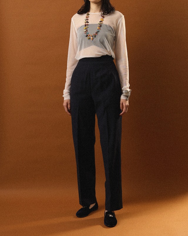 1970's Military / Side Zipper Wool Slacks