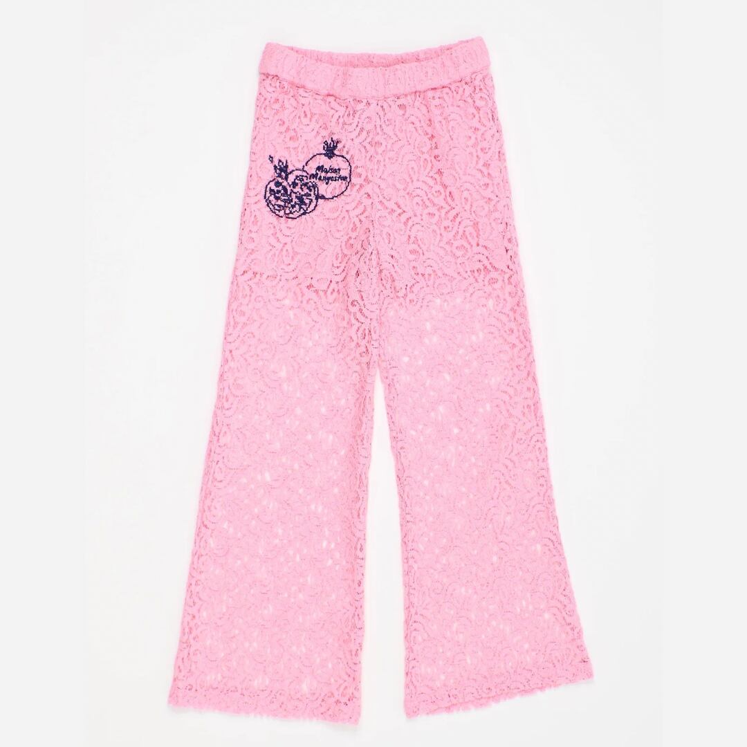 Maison Mangostan / POMMEGRANATE LACE TROUSERS