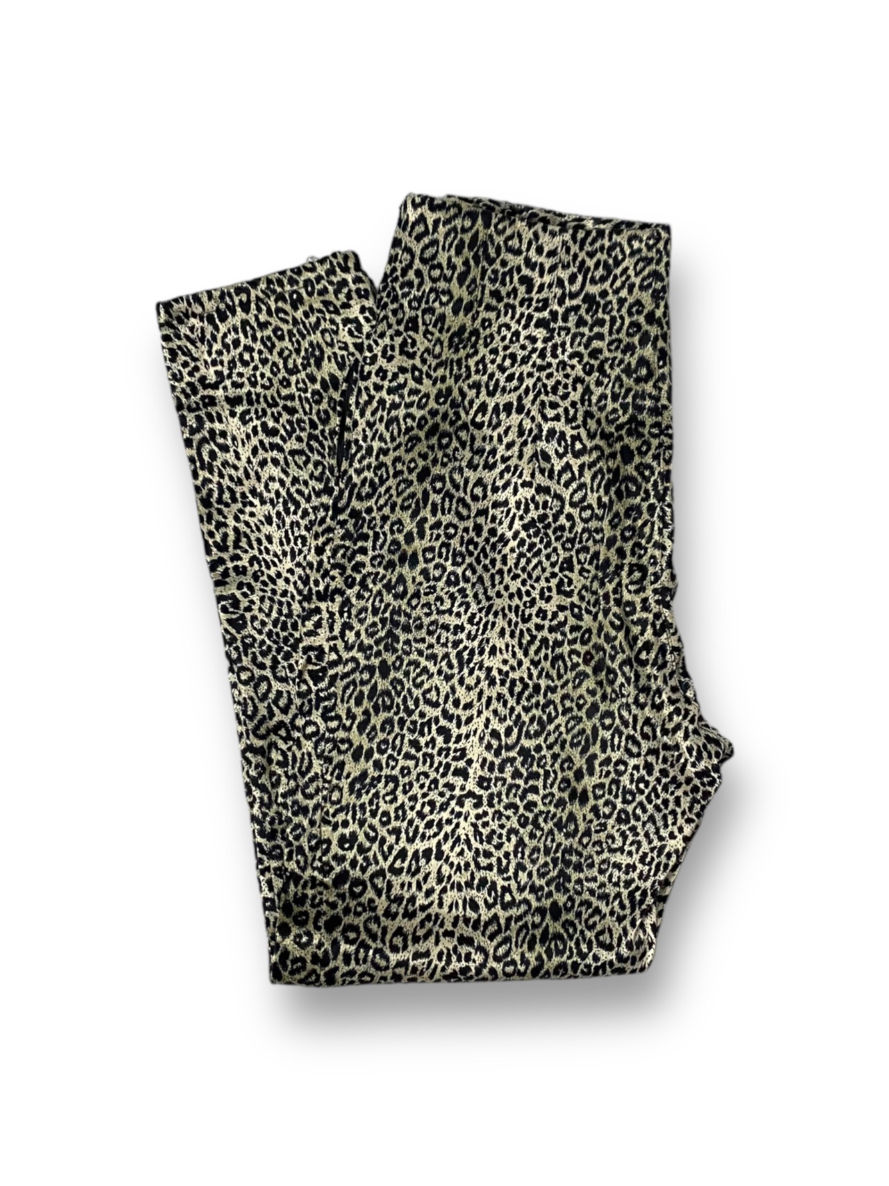Leopard pattern tapered pants