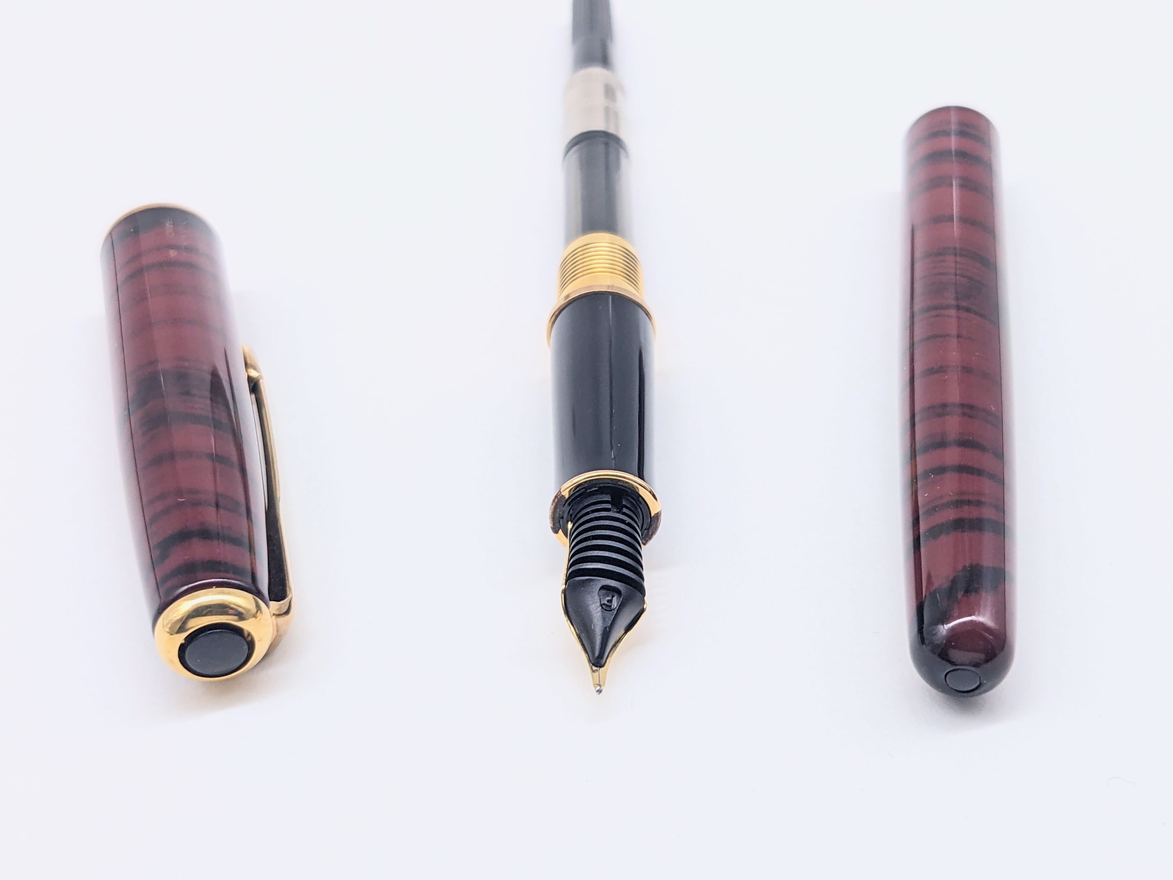 【未使用】Parker Sonnet 万年筆 赤・黒マーブル　K18 未使用】Parker Sonnet 万年筆 赤・黒マーブル K18 詳細ページ