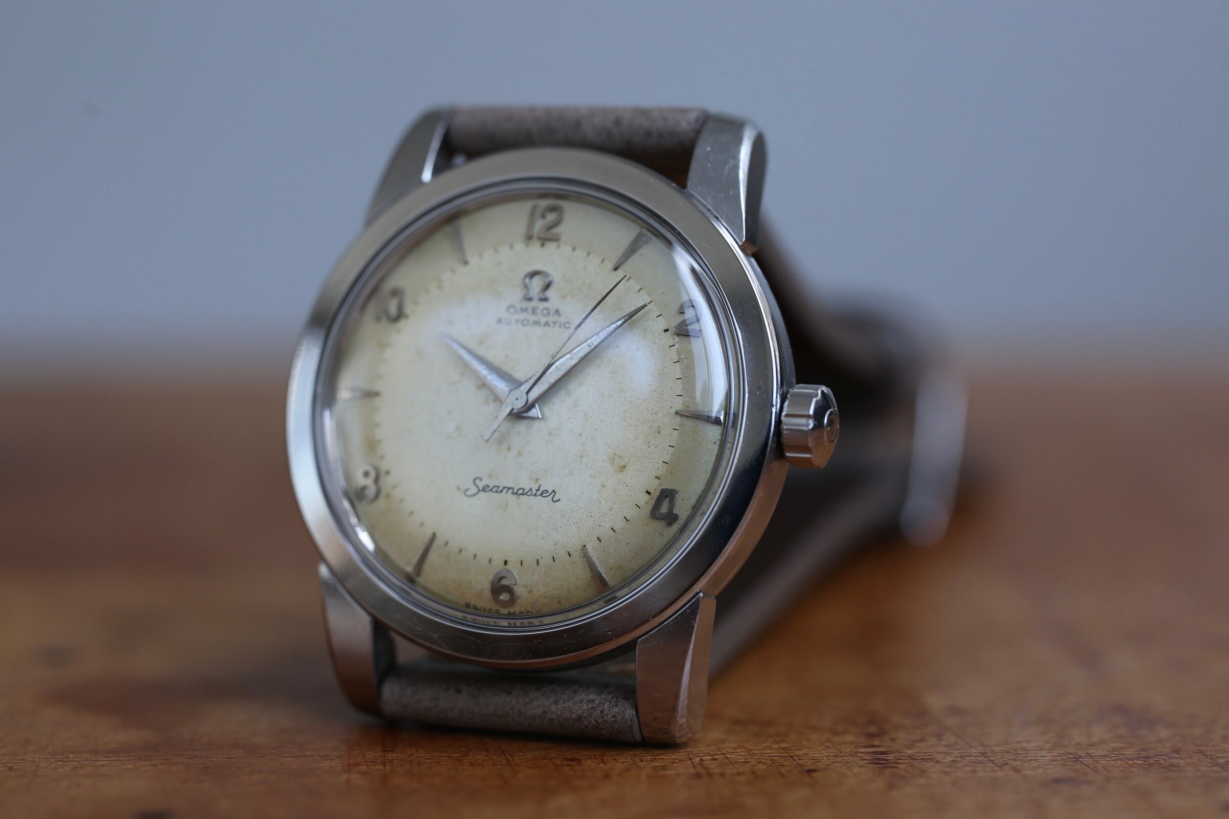 OMEGA】1953年製 オメガ シーマスター2nd 初期ロット 偶数飛びアラビア