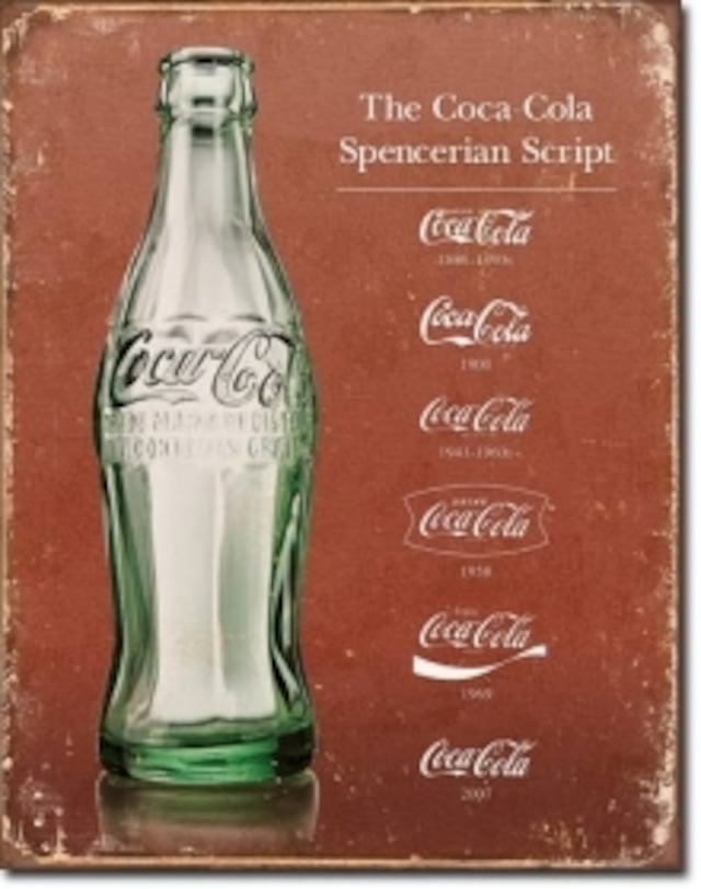 COCA COLA コカコーラ 1952 【ブリキ看板】 【ティンプレート】