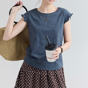 french sleeve simple cutsew