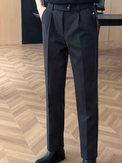 【立体美脚】立体プリーツテーパードパンツ