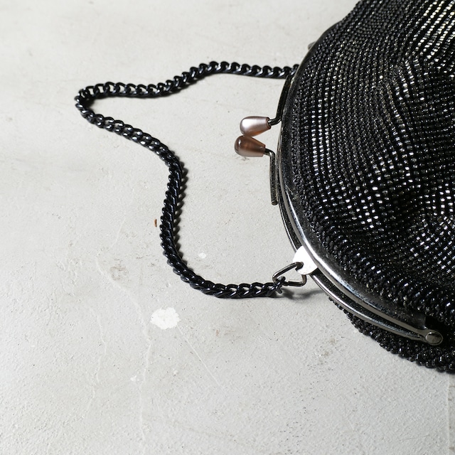 unknown vintage Beads bag